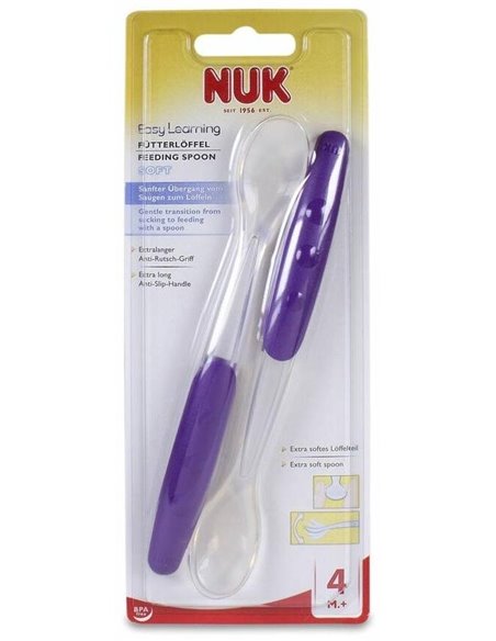 Cuchara Easy Learning Silicona 2Ud. de Nuk