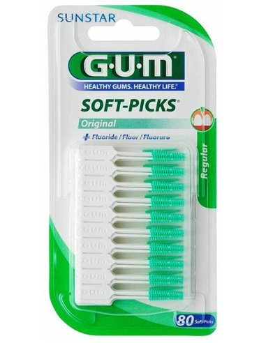 Cepillo Interdental Soft Picks Regular 80Un Verde de Gum
