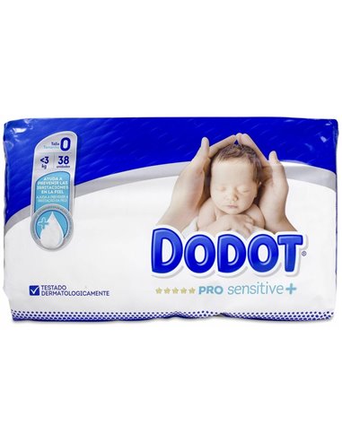 Dodot Pañal Inf Pro Sensitive T0 0-3 Kg 38 U de Dodot