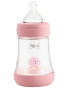 Biberon Perfect5 0 M + 150 Ml Sil Rosa de Chicco