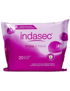 Toallitas Indasec Hig Intima 20 Un Alo Vera de Indasec