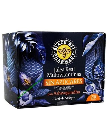 Black Bee Jalea Real Multivitaminas S/Azucar 20 Amp de Black Bee