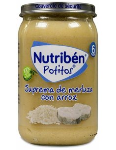 Nutriben Potito Suprema Merluza Arroz 235Gr.+6M de Nutriben