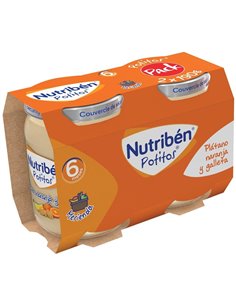 Nutriben Potito Platano Naranja Galleta 2X190Gr de Nutriben