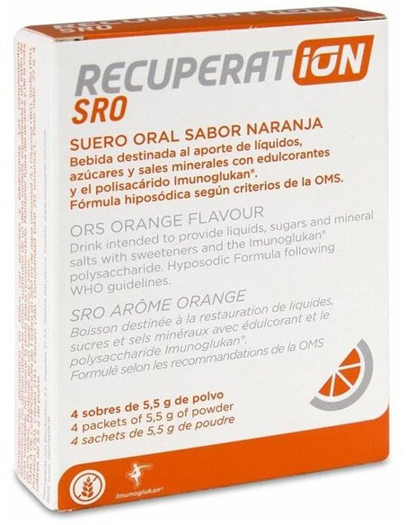 Recuperat-Ion Suero Oral Sabor Naranja 4Sbrs. de Recuperat-Ion