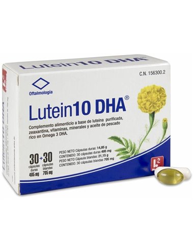 Lutein 10 Dha 30+30Cap. de Ele2Pharma