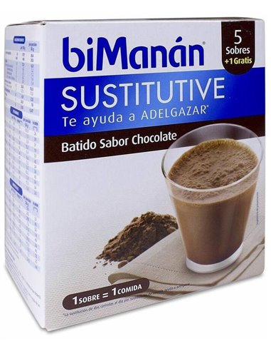 Bmn Batido De Chocolate 6 Sobres de Bimanan