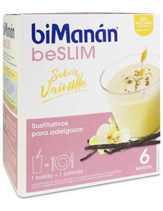Bimanan Beslim Batido Vainilla 6 Sobres de Bimanan