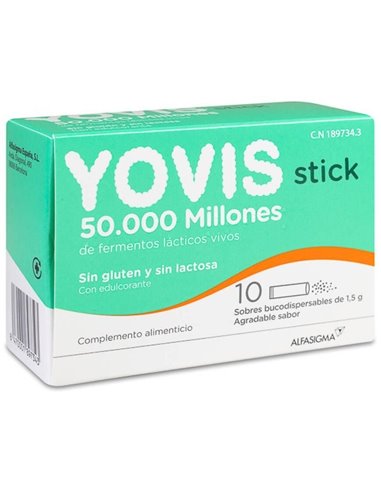Yovis Stick 10Sbrs. Bucosdisp. de Alfasigma