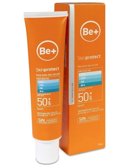 Be+  Sport Corp Spf 50+ Gel Trans 75Ml de Be+
