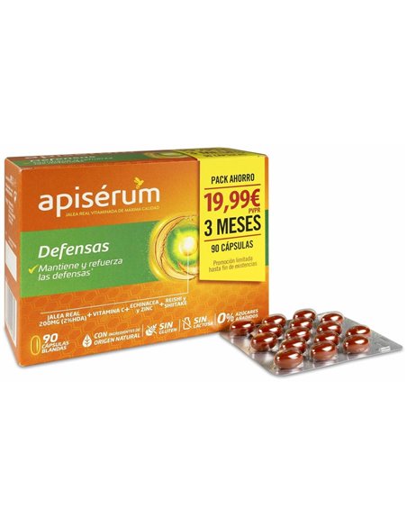 Apiserum Defensas Caps Pack 3M de Apiserum