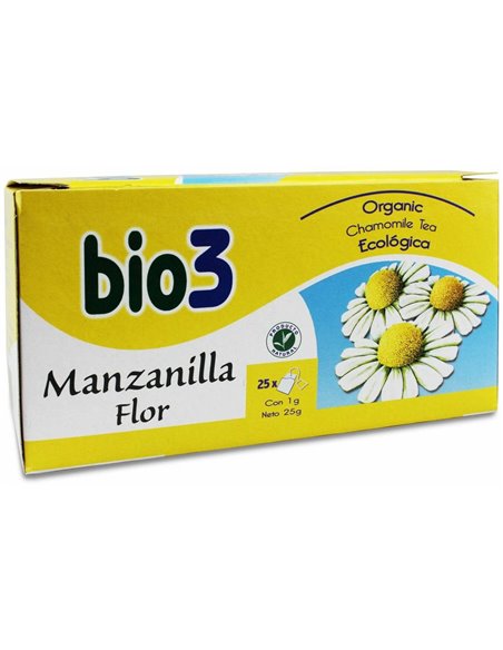 Bie3 Manzanilla Flor Infusion 25 Sobres Bio Bie 3