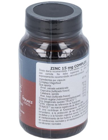 Zinc 15 Mg Complex 50 Vcáps de Terranova