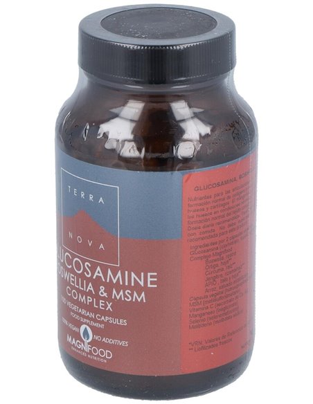 Glucosamina, Boswelia Y Msm Complex  100 Vcáps  de Terranova