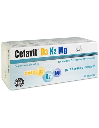 Cefavit D3-K2-Mg 60Cap. de Cefak