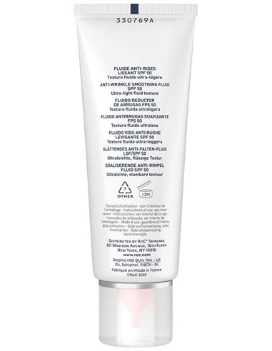 Roc Sol Fluido Antiarrugas Spf 50+ 50 Mililitros Roc