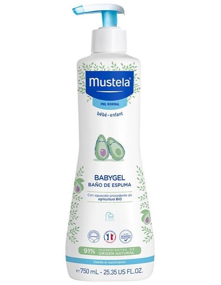 Babygel Baño De Espuma Bebe-Niño 750Ml. de Mustela