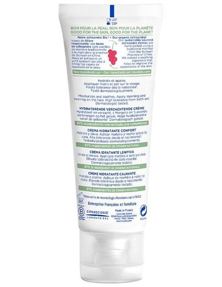 Crema Facial Confort Hidratante Bebe-Niño 40Ml. de Mustela