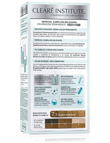 Colour Clinuance 7.3 Rubio Dorado Cab. Delicados de Cleare Institute