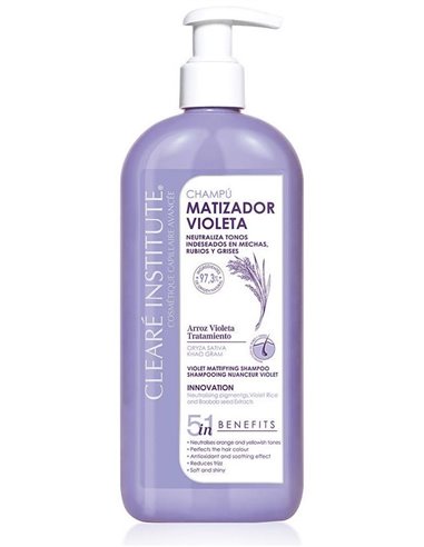 Matizador Violeta Champu 400Ml. de Cleare Institute