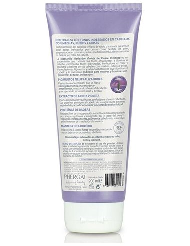 Matizador Violeta Acondicionador 200Ml. de Cleare Institute