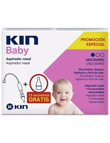 Kin Baby Pack Aspirador Nasal +10 Filtros Rec de Kin