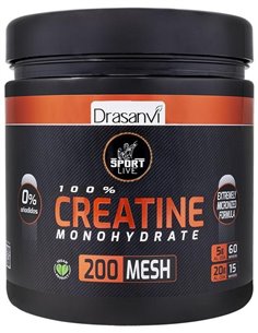Creatina Monohidrato 200Mesh 300Gr Sport Live de Drasanvi