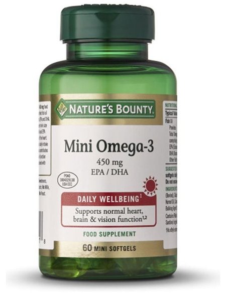 Mini Omega-3 60Minicaps(24X56.1G) de Nature´s Bounty