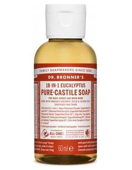 Jabon Liquido Eucalipto 60Ml. de Dr. Bronner´S