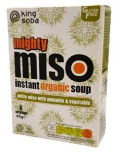 Sopa Miso Calabaza-Verduras Instant 6Sbrsx10Gr Bio de King Soba