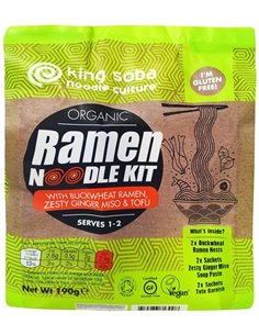 Kit Noodles Ramen Sarraceno-Jengibre-Miso-Tofu 194 de King Soba