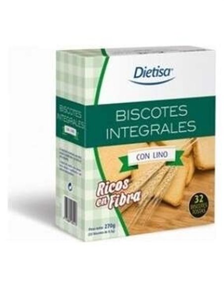 Biscotes Con Lino Integrales 270Gr. de Dietisa (Dielisa)