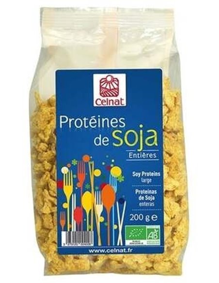 Soja Texturizada Gruesa Entera 200Gr. Bio de Celnat