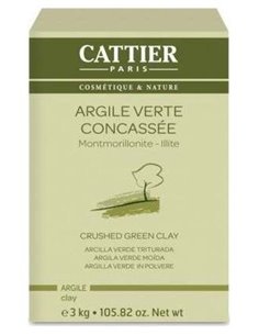 Arcilla Verde Triturada.3 Kg de Cattier