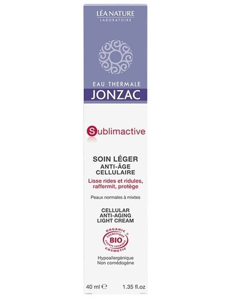 Sublimactive Crema Ligera Antiedad 40Ml. Bio de Jonzac Eco-Bio
