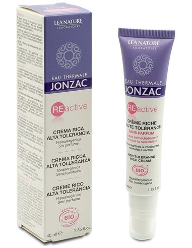 Reactive Crema Rica Alta Tolerancia 40Ml. Bio de Jonzac Eco-Bio
