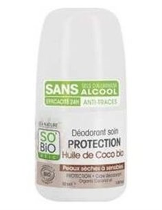 Desodorante Protector 24H Coco Roll-On 50Ml. de So´Bio Etic