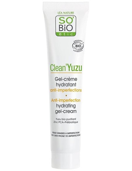 Crema Gel Hidratante Clean Yuzu Anti Imperfec 50Ml de So´Bio Etic