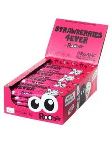 Barritas Con Strawberry 4 Ever Bio 20 x 30 g  de Roo´Bar