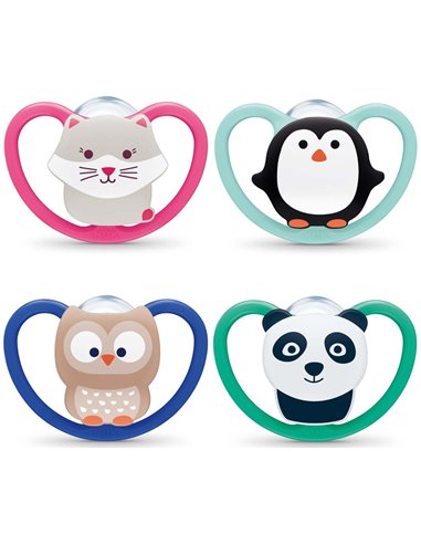 Chupete Space 6-18 Silicona 2Ud. de Nuk