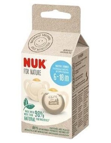 Chupete Nuk For Nature 6-18 Silicona 2Ud. de Nuk