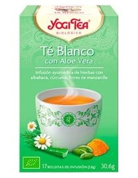 Yogi Tea Te Blanco  Aloe Vera 17 Bolsitas de Yogi Tea