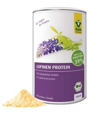 Proteína de lupino bio en polvo, harina 500g de Raab Vitalfood