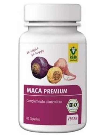 Maca bio pura, 80 capsulas de Raab Vitalfood