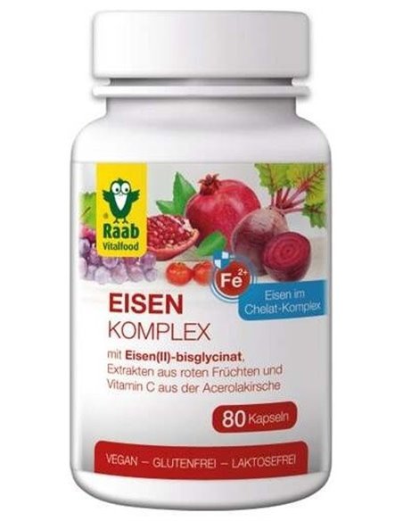 Complejo De Hierro 80Cap. Sg Vegan de Raab Vitalfood