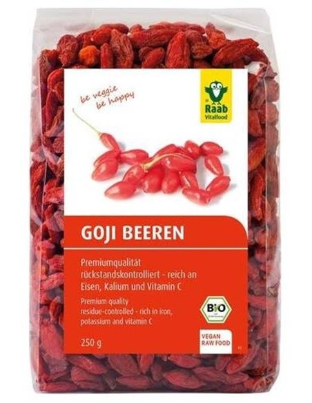Goji Bayas bio, bolsa 250g de Raab Vitalfood