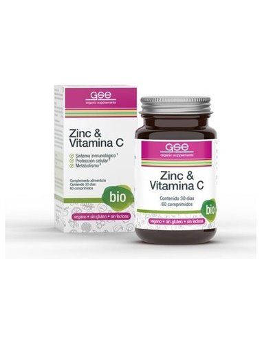 Zinc+Vitamina C 60Comp. Bio Vegan de Gse