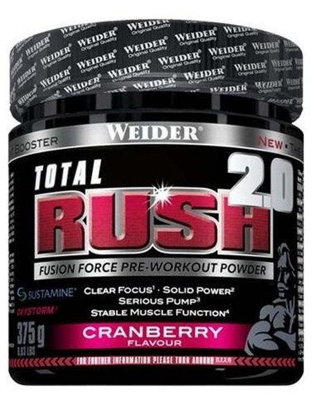 Weider Total Rush 2.0 Cranberry 375Gr. de Weider