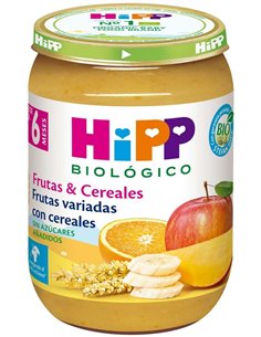 Tarrito De Frutas Variadas Con Cereales Bio 190 g  de Hipp