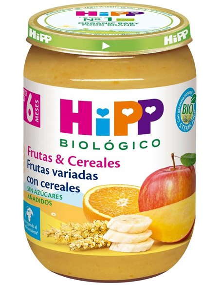 Potito Frutas Variadas Con Cereales 6Mese 190G Bio de Hipp